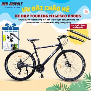 Xe Đạp Touring Milesco R900S Bản Mới Nhất Líp Thả - Khung Nhôm - Nhẹ - Bộ Đề Shimano - Cối Nổ