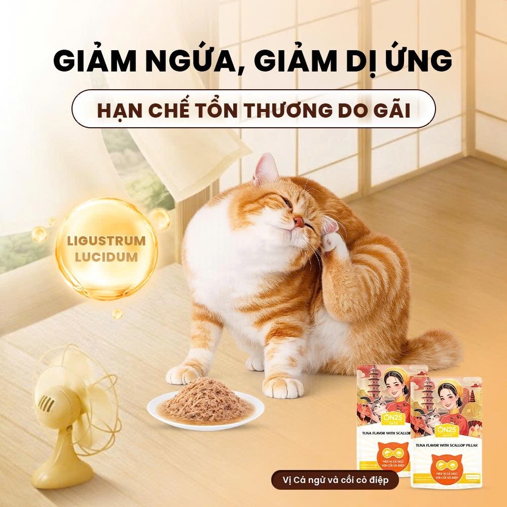 [Thùng 48 Gói] Pate Cho Mèo ON25 PATE 80g Thịt Thật Dinh Dưỡng, Chăm Sóc Da Lông Bóng Mượt
