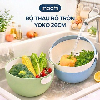 Bộ thau rổ tròn Inochi - Yoko 26cm