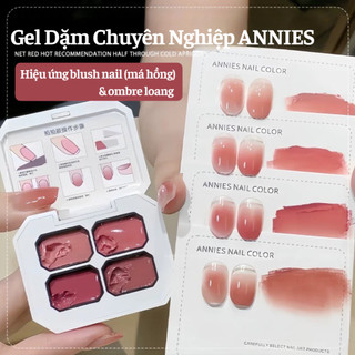 Gel Dặm Má Hồng ANNIES 2.5g/ô – Gel Ombre Blush Nail Tán Loang Tự Nhiên, Hơ UV/LED Bền Màu ANNIES CHÍNH HÃNG | Nail666