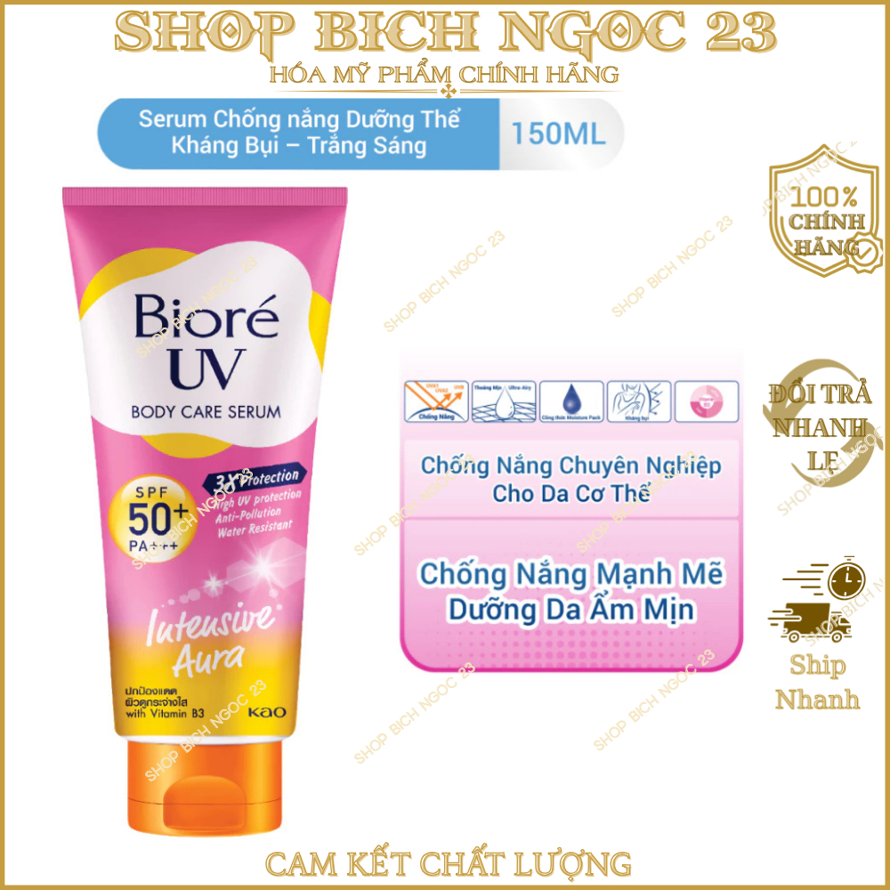 Chống nắng body, biore - Serum Chống Nắng Body Biore SPF50/PA+++ 150ML
