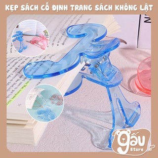 Kẹp Cố Định Trang Sách Nhựa ABS Trong Suốt Giúp Kẹp, Giữ Sách Cố Định Thông Minh Giúp Đọc Sách, Học Tập Hiệu Quả