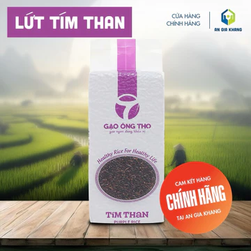 GẠO LỨT TÍM THAN GẠO ÔNG THỌ GẠO ĐẶC SẢN SÓC TRĂNG TÚI 1 KG