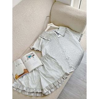 𝗛𝗮̀𝗻𝗴 𝗰𝗵𝗶́𝗻𝗵 𝗵𝗮̃𝗻𝗴 Bộ ngủ mặc nhà nữ Pyjama lụa in cao cấp O.N WORKSHOP