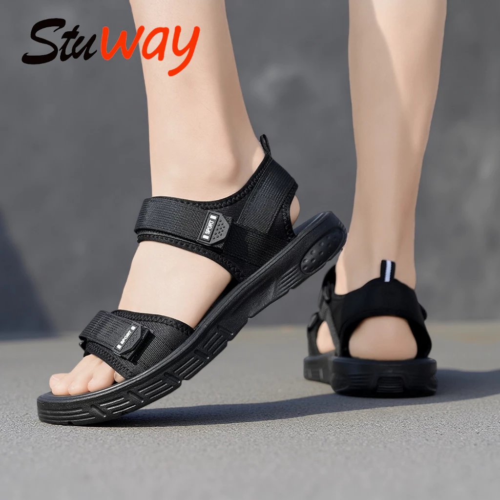 sandal nam, dép quai hậu nam, sandal học sinh đế mềm êm siêu bền, xăng đan 2 quai siêu hó