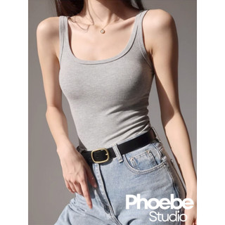 Áo Hai Dây Cổ Vuông Áo Ba Lỗ Cổ Vuông  -  Phoebe Studio [AO00174]