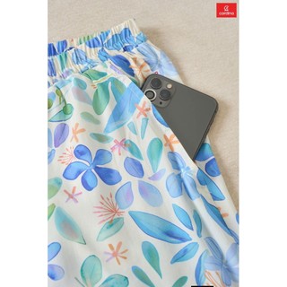 6BLL03 Đồ Bộ Nữ 𝐂𝐀𝐑𝐃𝐈𝐍𝐀 Chất Lanh Tre Nhật Cao Cấp Quần Lửng Áo Cộc Tay Cổ tròn có túi 6LF03