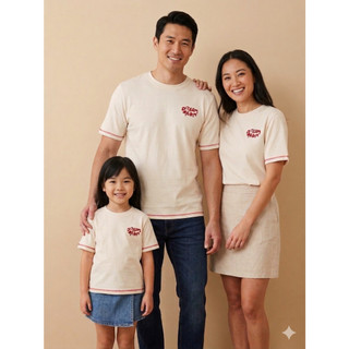 [DREAM TEAM] Áo thun gia đình nam nữ trẻ em YODY vải cotton compact thấm hút mồ hôi KCTS26S003 WCTS26S018 MCTS26S026