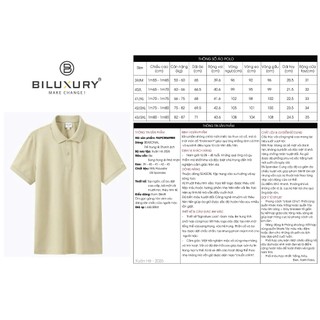 [T7_SALE 20%_HT] Áo Polo Màu Be 9APCB569BEI Biluxury Form SimFit Kháng Khuẩn Bền Màu
