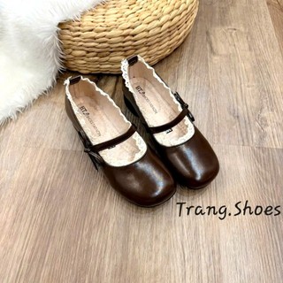 Giày búp bê nữ Mary Jane quai ngang đế  cao 4cm phong cách vintage thanh lịch, đế mềm êm chânMS 455