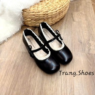 Giày búp bê nữ Mary Jane quai ngang đế  cao 4cm phong cách vintage thanh lịch, đế mềm êm chânMS 455