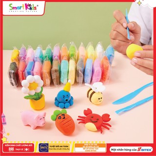 [MỚI VỀ] Đất Nặn Siêu Nhẹ Smartkids 12/24 Màu LC01/ LC02 - Đất Sét Tự Khô Không Dính Tay, An Toàn Cho Bé Chính Hãng