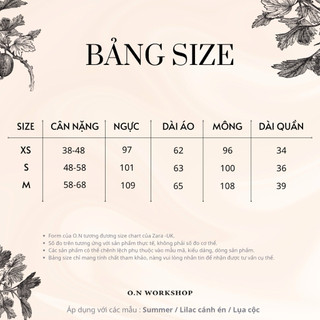 𝗛𝗮̀𝗻𝗴 𝗰𝗵𝗶́𝗻𝗵 𝗵𝗮̃𝗻𝗴 Set bộ ngủ mặc nhà nữ pyjama linen mềm by O.N WORKSHOP