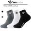 Combo 06 đôi Tất nam nữ cổ trung dệt logo DWIN vớ chất co giãn thấm hút tốt thoáng khí khử khuẩn