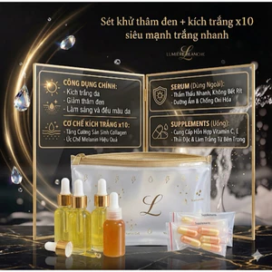 Set kích VITAMIN siêu kích trắng trộn kem X10 (Trắng nhanh gấp 10 lần)