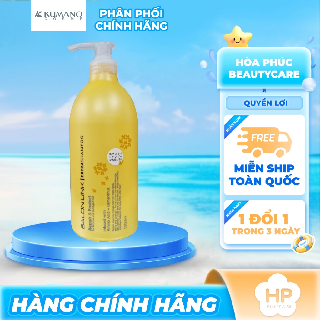 Dầu Gội Dành Cho Tóc Khô Xơ, Chẻ Ngọn Salon Link Extra Shampoo 1000mL