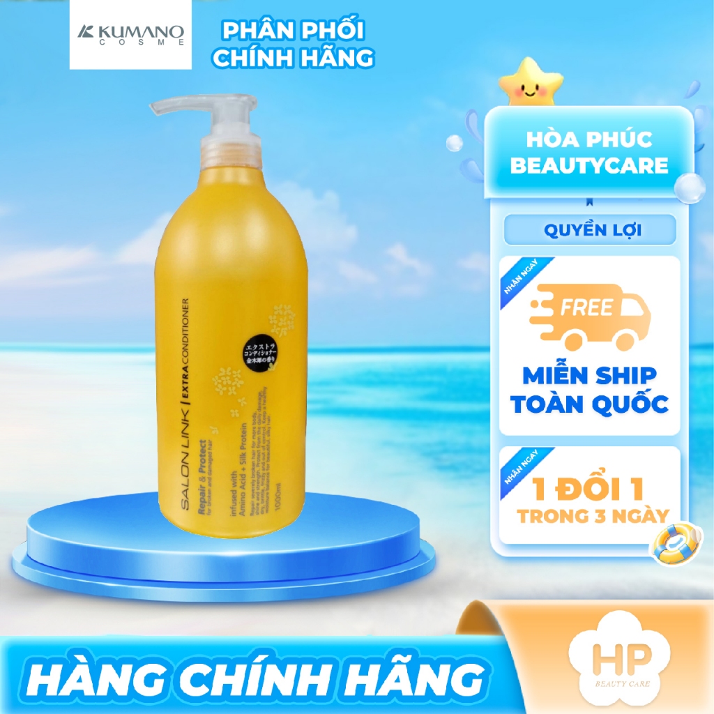 Dầu Xả Giúp Phục Hồi Và Bảo Vệ Tóc Hư Tổn Salon Link Extra Conditioner (1000mL)