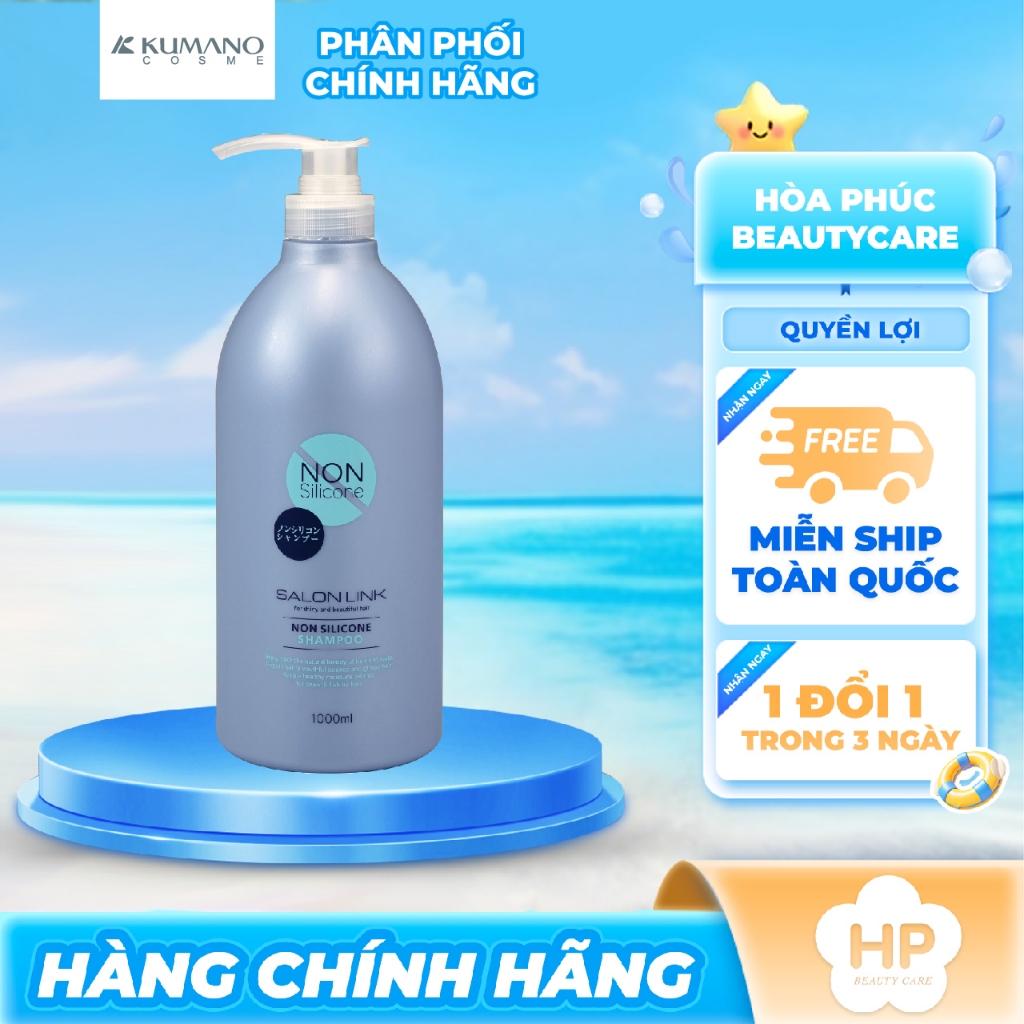 Dầu Gội Giúp Phục Hồi Và Dưỡng Tóc Không Chứa Silicone Salon Link Non Silicone Shampoo (1000mL)