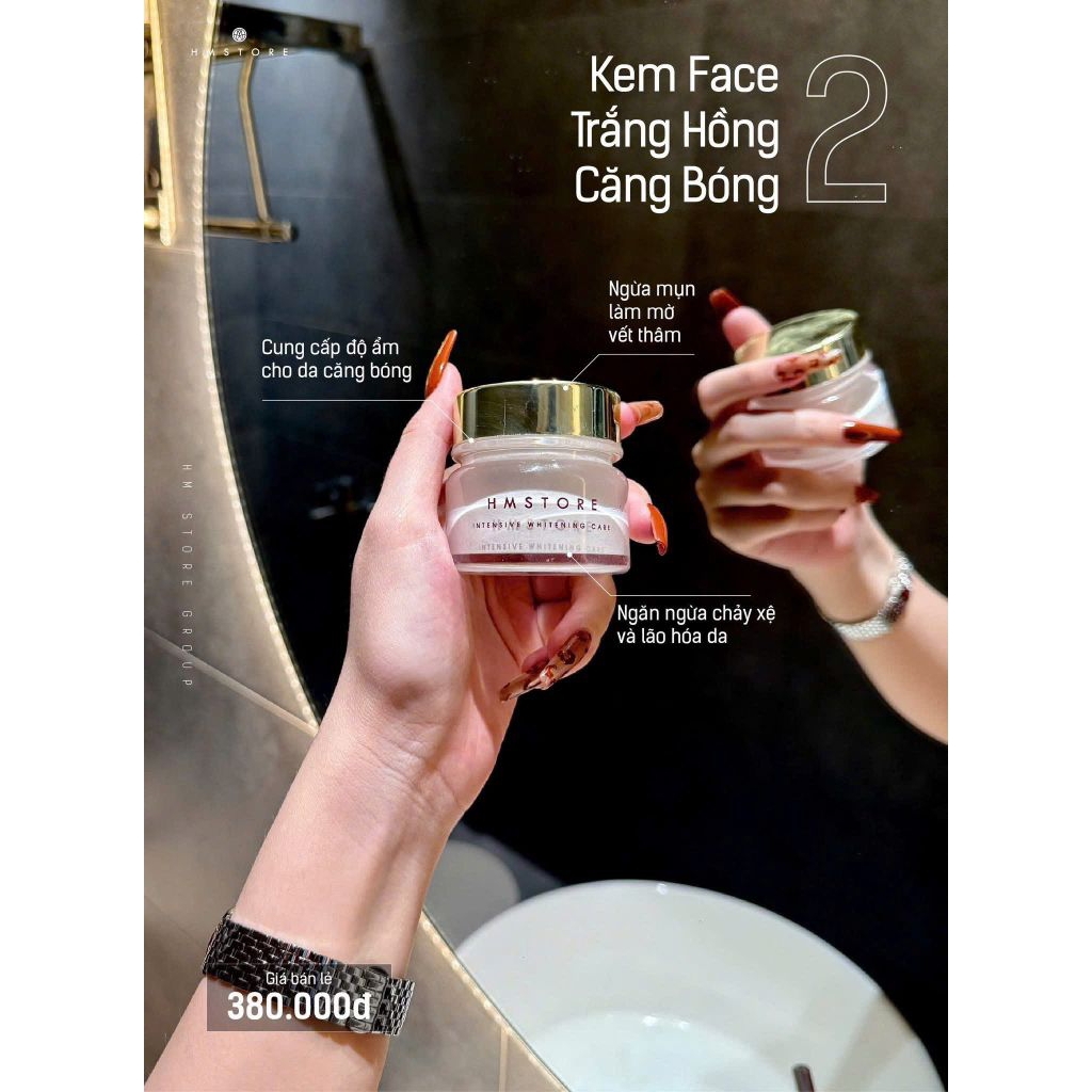 FACE TRẮNG HỒNG HM STORE - Dưỡng trắng, mờ thâm, trắng hồng