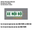 XE NỘI BỘ. Chuẩn quy định, chất liệu phản quang. Tem DECAL dán xe ô tô vận tải người nội bộ, hàng hóa nội bộ