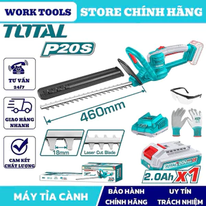 Máy cắt tỉa hàng rào dùng pin 20V TOTAL THTLI20018, THTLI20461 MTT
