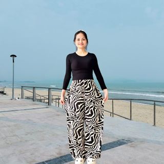 ( SIZE 40 -65KG)Quần lanh ống suôn, dài 98cm, họa tiết hoa văn, mềm mịn, mát mẻ( Nhiều mẫu )