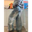 Quần jeans suông sọc sau