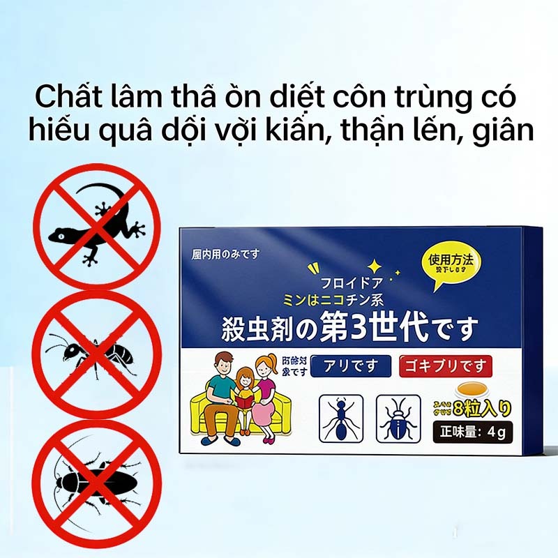 Thuốc Đuổi Thằn Lằn, Tắc Kè, Gián, Kiến, Ruồi – Chiết Xuất Thảo Dược | An Toàn, Không Độc, Không Mùi, Hiệu Quả Lâu Dài