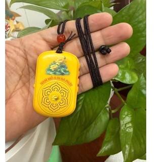 Máy niệm phật mini đeo cổ hình Hoa Sen Vàng, tất cả 30 âm điệu Thầy Nhuận Đức.