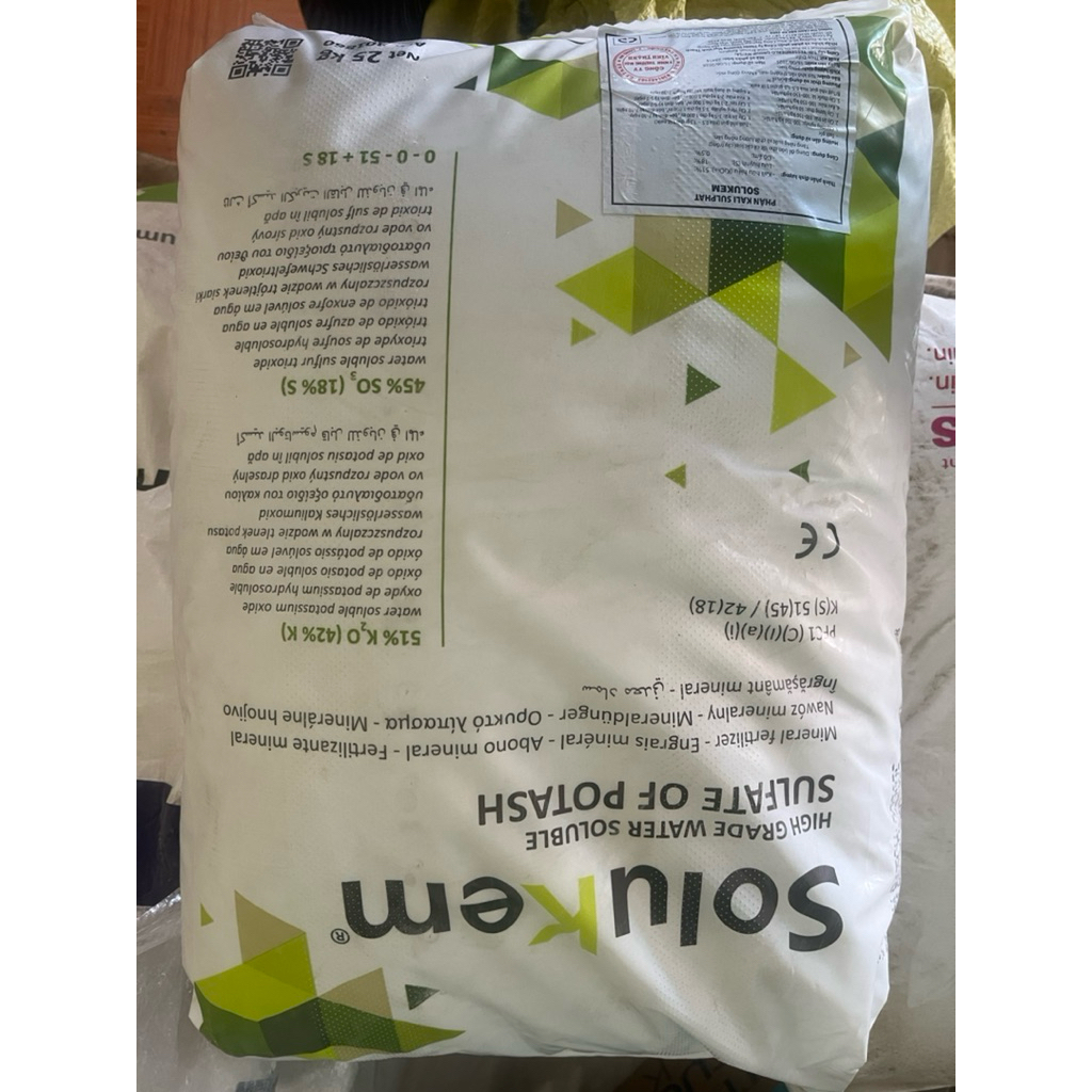 phân bón Solukem Vĩnh Thạnh (kali sulphat)-Bao 25kg