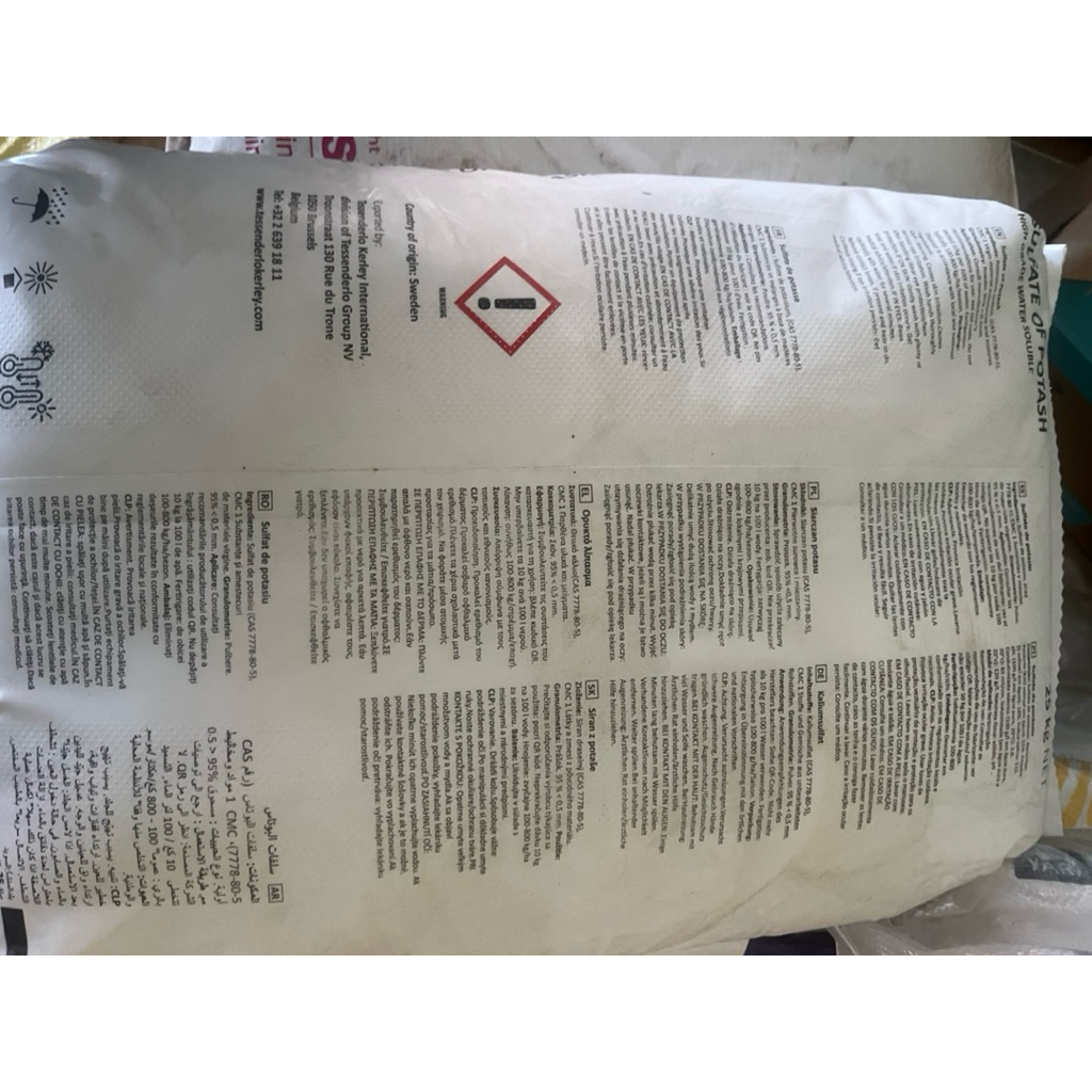 phân bón Solukem Vĩnh Thạnh (kali sulphat)-Bao 25kg