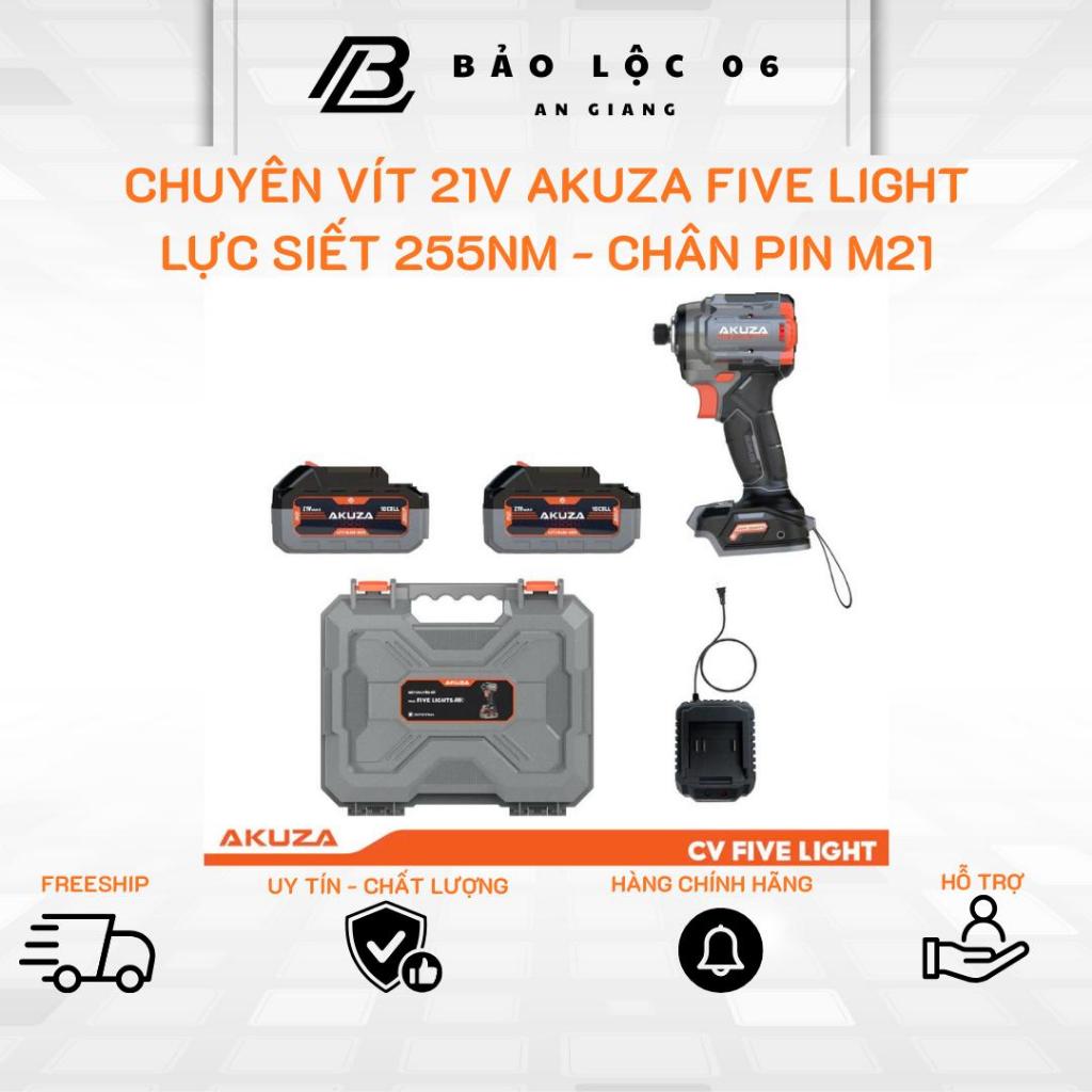 Máy Bắn vít Akuza Five Light - Máy bắn vít cao cấp 21V, 255nm, tính năng tự dừng trên vật liệu mỏng