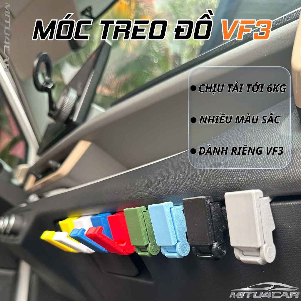 [VF3] Combo 4 Móc Treo Đồ Tiện Lợi Cho VinFast VF3 – Gắn Khớp Nắp Hộc Đựng Đồ xe Vin-Đồ chơi VF-Phụ Kiện VF3