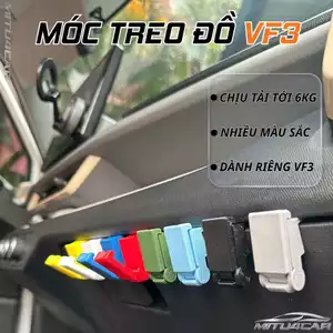 Combo 4 Móc Treo Đồ Tiện Lợi Cho VinFast VF3 – Gắn Khớp Nắp Hộc Đựng Đồ xe Vin-Đồ chơi VF-Phụ Kiện VF3