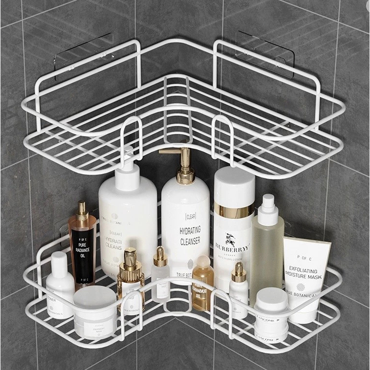Kệ tam giác nhà tắm, kệ tam giác dán tường để xà phòng mỹ phẩm, kệ tam giác chắc chắn giá để đồ gia vị nhà bếp