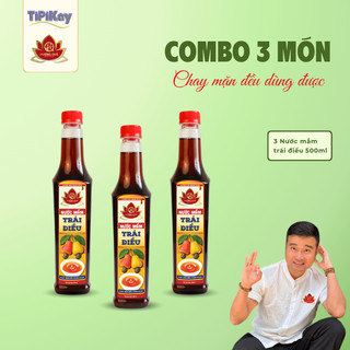 Combo 3 Chai Nước Mắm TráI Điều 500ml - Gia Vị Chay Thơm Ngon - Tipikayshop