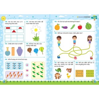 Sách - Rèn Luyện Não Trái Não Phải - Sân chơi trí tuệ, trò chơi tư duy - Dành cho trẻ 3-4,4-5,5-6 tuổi