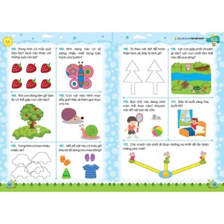 Sách - Rèn Luyện Não Trái Não Phải - Sân chơi trí tuệ, trò chơi tư duy - Dành cho trẻ 3-4,4-5,5-6 tuổi