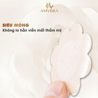 Hộp 60 Miếng Dán Mỏng Nhẹ Chống Lộ Ti, Combo Miếng Dán Hình Hoa Vải Sử Dụng 1 Lần Tiện Lợi D307