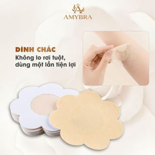 Hộp 60 Miếng Dán Mỏng Nhẹ Chống Lộ Ti, Combo Miếng Dán Hình Hoa Vải Sử Dụng 1 Lần Tiện Lợi D307
