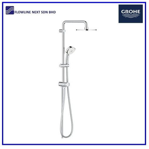 Hệ thống vòi sen Grohe Tempesta Rustic System 200 Flex với van chuyển hướng để lắp đặt trên tường 27394002