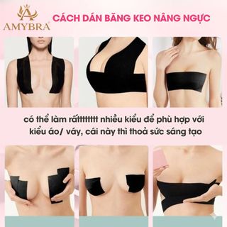 Cuộn băng keo dán ngực AMYBRA cuộn băng dán nâng ngực băng dính nâng vòng 1 tối ưu dài 5M B05