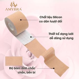 Cuộn băng keo dán ngực AMYBRA cuộn băng dán nâng ngực băng dính nâng vòng 1 tối ưu dài 5M B05
