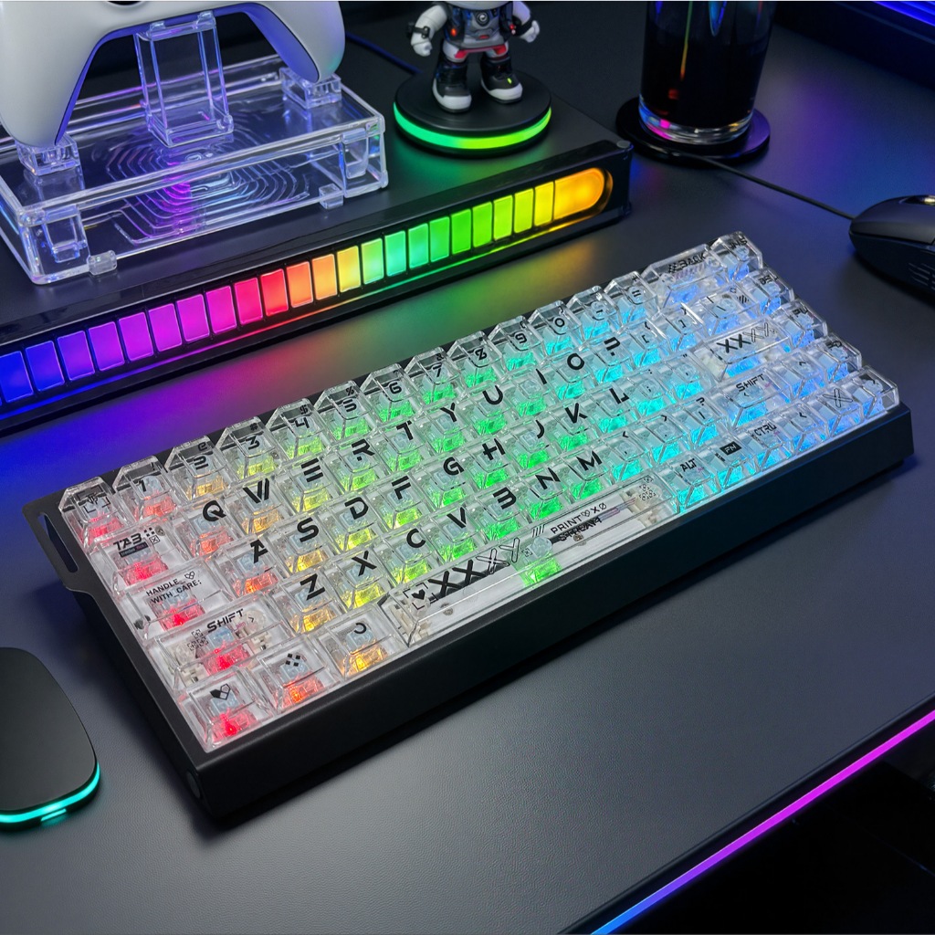 Keycap Pudding Side Transparent xuyên led 4 cạnh nhựa PBT | BigBuy360 - bigbuy360.vn