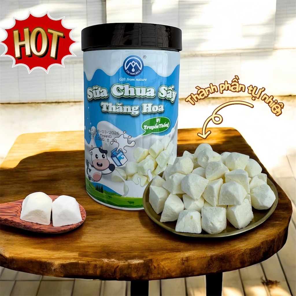 Sữa chua sấy thăng hoa, đặc sản sữa chua sấy Ba Vì cao cấp! Sữa Nam Oanh Ba Vì.
