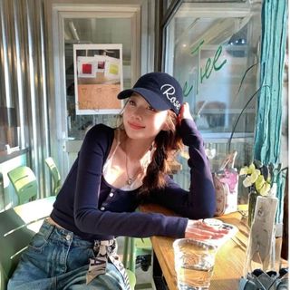 Mũ lưỡi trai HAZIN thêu chữ Rose form cứng cá tính, nón kết lưỡi trai nam nữ thời trang Hàn Quốc