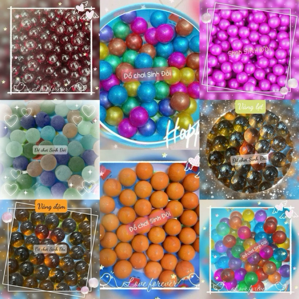 Bi thuỷ tinh 16mm sưu tầm các mẫu - bi mẫu lạ