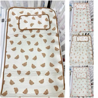 Bộ chiếu gối điều hoà cao su non Kiluta cho bé 60x120cm