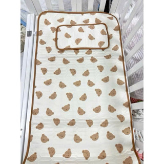 Bộ chiếu gối điều hoà cao su non Kiluta cho bé 60x120cm