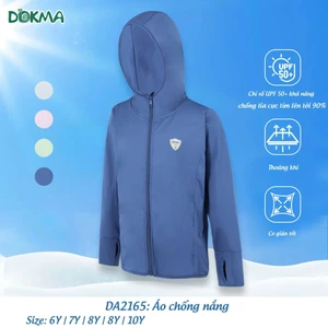 Áo Khoác Chống Nắng Dokma Chống Tia UV Co Giãn Thoải Mái Cho Bé DA2165 DA2724 DA1493
